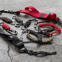Load image into Gallery viewer, DSPTCH Braided Key Chain Matte Black / Red