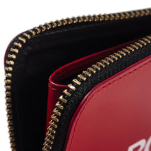 Load image into Gallery viewer, COMME des GARÇONS Half Zip Wallet Huge Logo / Red