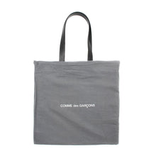 Load image into Gallery viewer, COMME des GARÇONS Huge Logo Leather Tote / Black