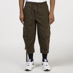 Maharishi Loose Cropped Cargo Trackpants / Mil Olive