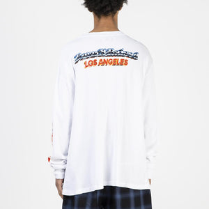 Born x Raised Chrome Thermal Long Sleeve T-shirt / White