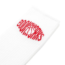 Load image into Gallery viewer, Book Works BW Ball Socks / White
