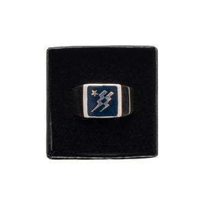 MAPLE Lightning Ring Silver 925 / Navy