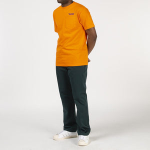 Pleasures Balance Embroidered Pocket T-shirt / Orange