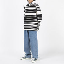 Load image into Gallery viewer, Pop Trading Company Striped Rugby Shirt Off White / Black
