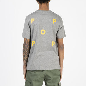 Pop Trading Company Logo T-shirt / Heather Grey