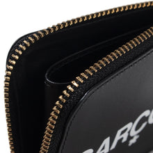 Load image into Gallery viewer, COMME des GARÇONS Half Zip Wallet Huge Logo / Black
