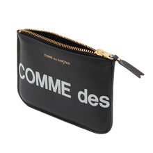 Load image into Gallery viewer, COMME des GARÇONS Huge Logo Wallet Pouch / Black
