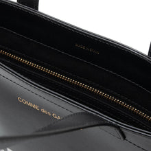 Load image into Gallery viewer, COMME des GARÇONS Huge Logo Leather Tote / Black

